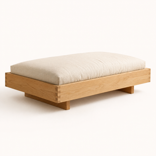 Elevated Solid Wood Pet Bed | Dovetail Joinery | ZenPaw Floating Zen